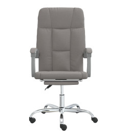 Fauteuil inclinable de bureau Taupe Tissu