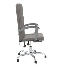 Fauteuil inclinable de bureau Taupe Tissu