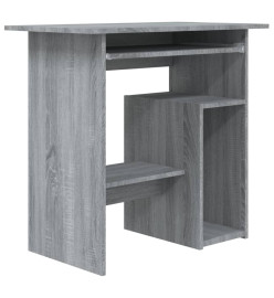 Bureau Sonoma gris 80x45x74 cm Bois d'ingénierie