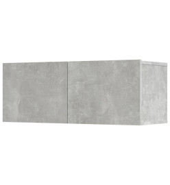 Ensemble de meubles TV 5 pcs Gris béton Bois d'ingénierie