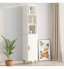 Armoire murale Blanc brillant 34,5x32,5x90 cm Bois d'ingénierie