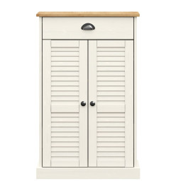 Armoire à chaussures VIGO blanc 60x35x96 cm bois massif de pin