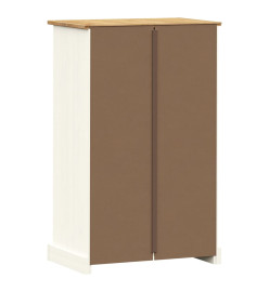 Armoire à chaussures VIGO blanc 60x35x96 cm bois massif de pin