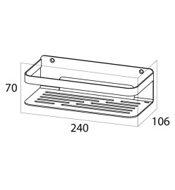 Tiger Panier de salle de bain Caddy Argenté 1400030946