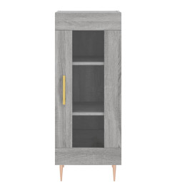 Buffet Sonoma gris 34,5x34x90 cm Bois d'ingénierie