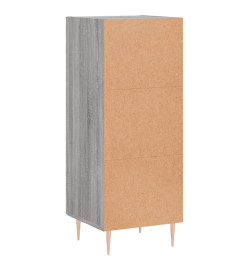 Buffet Sonoma gris 34,5x34x90 cm Bois d'ingénierie