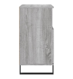 Buffets 2 pcs sonoma gris bois d'ingénierie