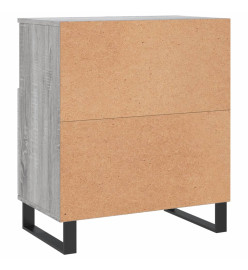 Buffets 2 pcs sonoma gris bois d'ingénierie