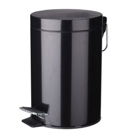 Excellent Houseware Ensemble de salle de bain 2 pcs Inox Noir