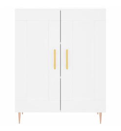 Buffet blanc 69,5x34x90 cm bois d'ingénierie