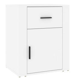 Table de chevet Blanc 50x36x60 cm Bois d'ingénierie