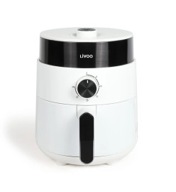 Livoo Friteuse à air multifonctionnelle 2,5 L 1200 W Blanc