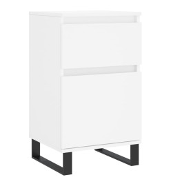 Buffets 2 pcs blanc 40x35x70 cm bois d’ingénierie