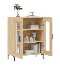 Buffet chêne sonoma 69,5x34x90 cm bois d'ingénierie