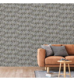 DUTCH WALLCOVERINGS Papier peint Galactic Argenté et marron