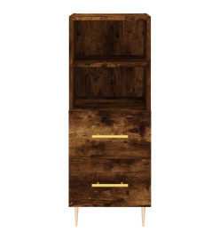 Buffet Chêne fumé 34,5x34x90 cm Bois d'ingénierie