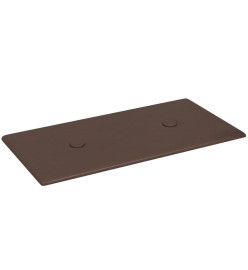 Panneaux muraux 12 pcs Marron 30x15 cm Similicuir 0,54 m²