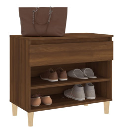 Armoire à chaussures Chêne marron 70x36x60 cm Bois d'ingénierie