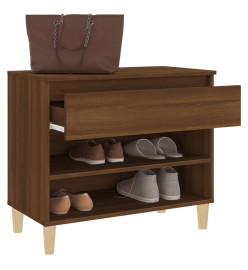 Armoire à chaussures Chêne marron 70x36x60 cm Bois d'ingénierie