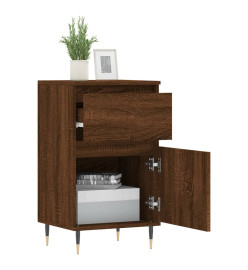 Buffet chêne marron 40x35x70 cm bois d'ingénierie