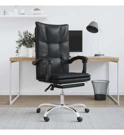 Fauteuil inclinable de bureau Noir Similicuir