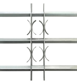 Grille réglable de sécurité de fenêtres et 3 barres 700-1050 mm