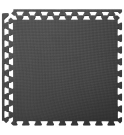 Tapis de sol 6 pcs 2,16 ㎡ Mousse EVA Noir