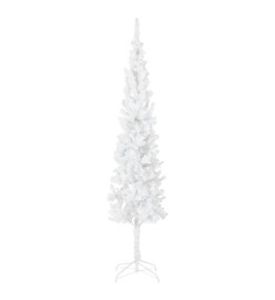 Sapin de Noël étroit Blanc 210 cm