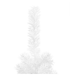 Sapin de Noël étroit Blanc 210 cm