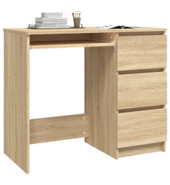 Bureau Chêne sonoma 90x45x76 cm Aggloméré