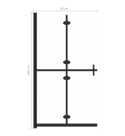 Paroi de douche pliable Verre ESG transparent 70x190 cm