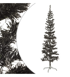 Sapin de Noël étroit Noir 180 cm