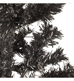 Sapin de Noël étroit Noir 180 cm