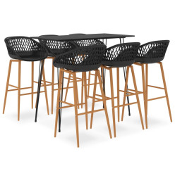 Ensemble de bar 7 pcs Noir