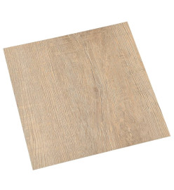 Planches de plancher autoadhésives 20 pcs PVC 1,86 m² Marron