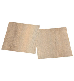 Planches de plancher autoadhésives 20 pcs PVC 1,86 m² Marron