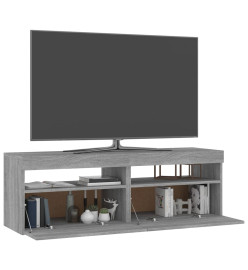 Meubles TV 2 pcs avec lumières LED Sonoma gris 60x35x40 cm