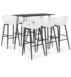 Ensemble de bar 7 pcs Noir et blanc