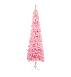 Sapin de Noël étroit Rose 120 cm