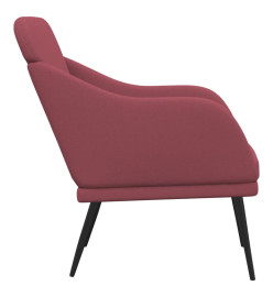 Fauteuil Rouge bordeaux 63x76x80 cm Tissu