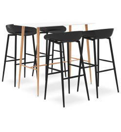 Ensemble de bar 5 pcs Blanc et noir