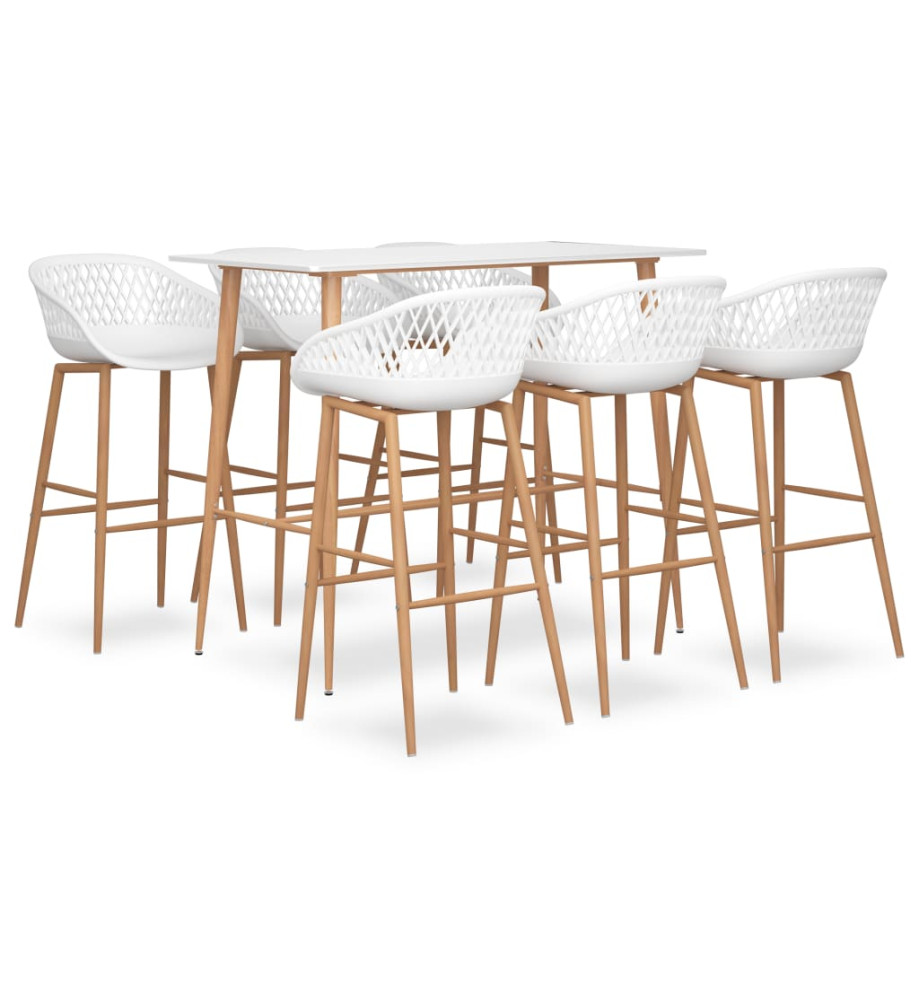 Ensemble de bar 7 pcs Blanc