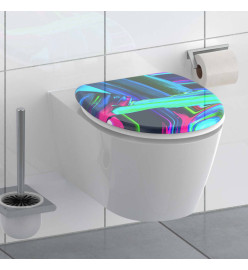 SCHÜTTE Siège de toilette avec fermeture en douceur NEON PAINT