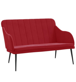 Banc Rouge bordeaux 110x76x80 cm Velours