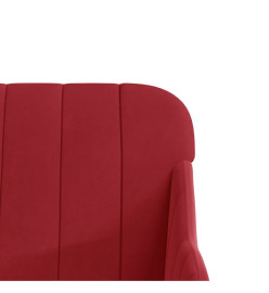 Banc Rouge bordeaux 110x76x80 cm Velours