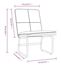 Chaise longue Gris 54x75x76 cm Similicuir