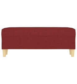 Banc Rouge bordeaux 100x35x41 cm Tissu