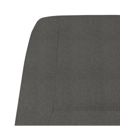 Chaise de relaxation Gris foncé Tissu