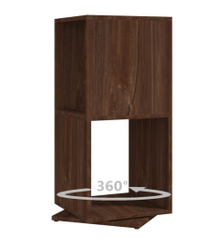 Armoire rotative Chêne marron 34,5x34,5x75,5 cm Aggloméré