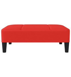 Repose-pied Rouge 78x56x32 cm Similicuir